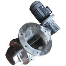 Rotary star-shaped airlock rotary discharge valve for de-dusting and unloading